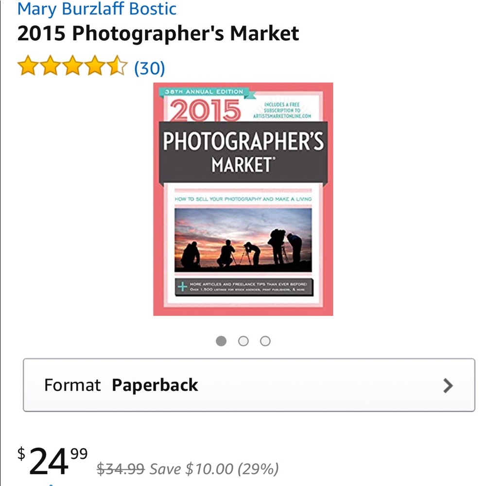 🌿 2015 Photographer’s Market Paperback